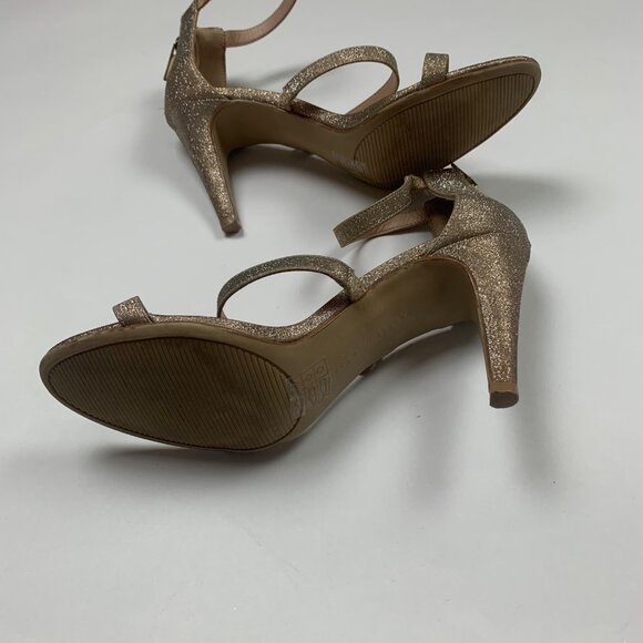 Kelly & Katie Womens Glitter Strappy Sandals 8.5 US Gold - Picture 6 of 7